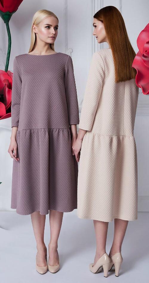 Фото сшитого платья по выкройке