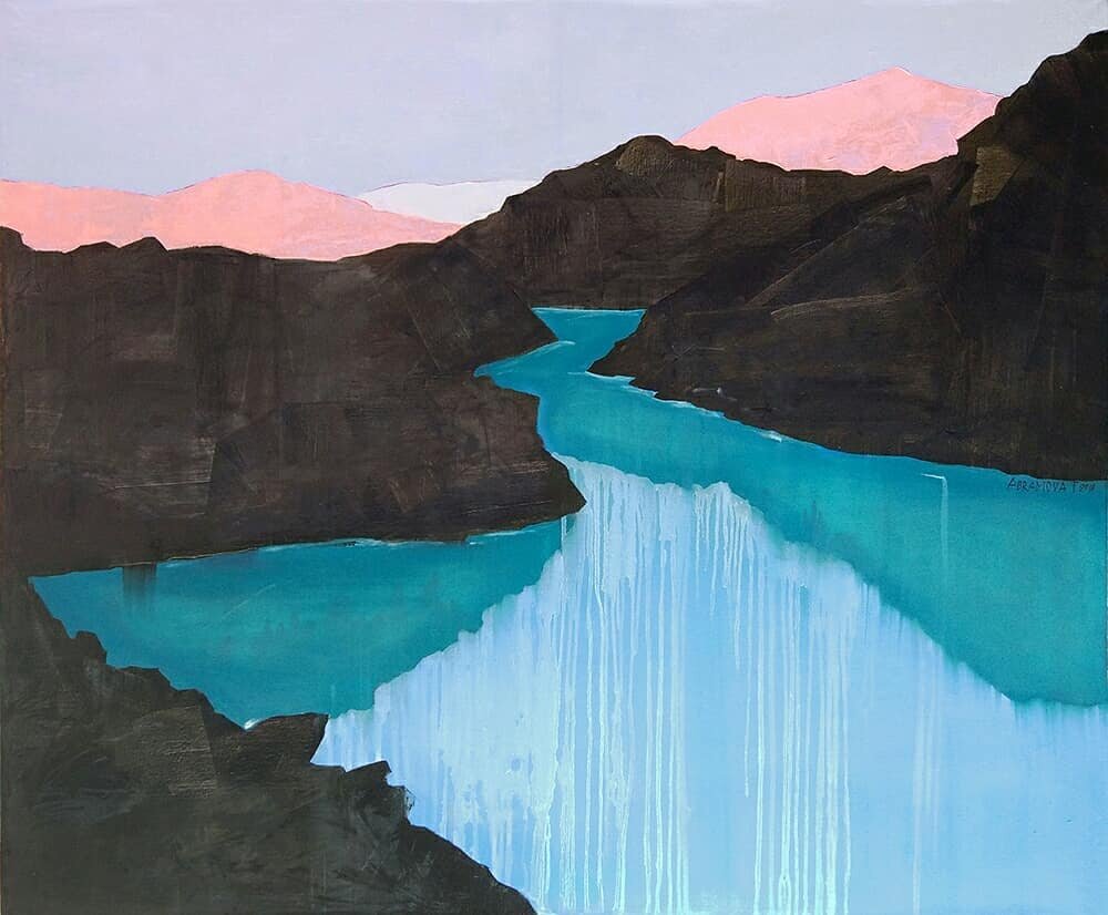 "Lava fields", oil by Tatyana Abramova