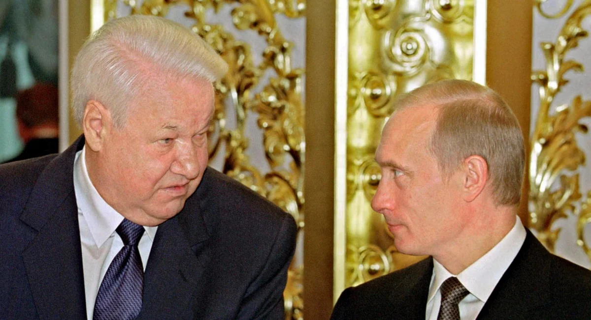 Ельцин и Путин, 1999 год, фото в свободном доступе на "Яндекс Картинки"