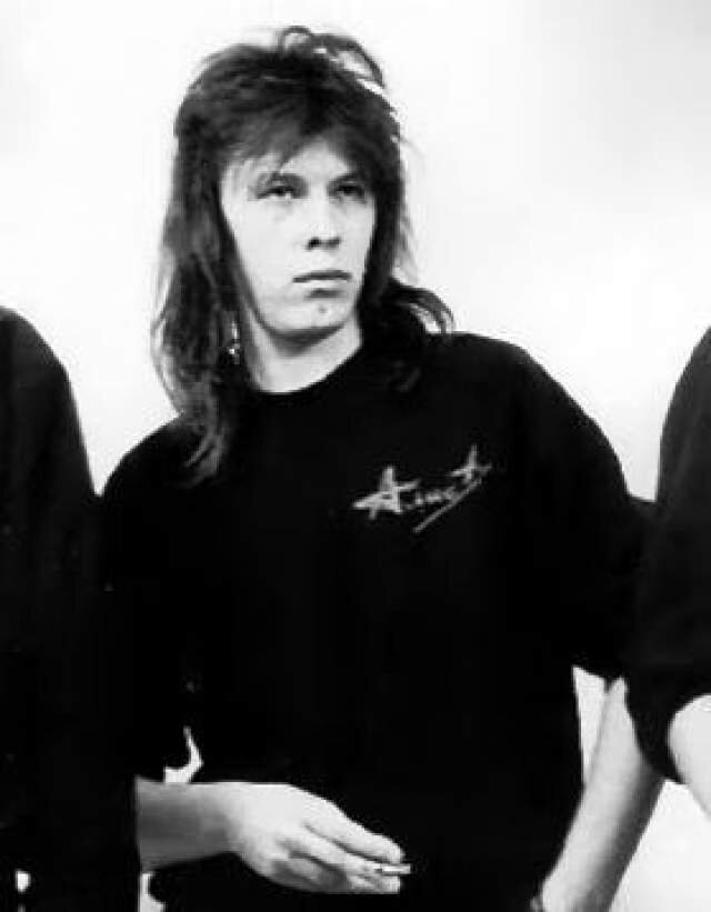 Игорь Чумычкин в составе группы "АлисА". 1989 год