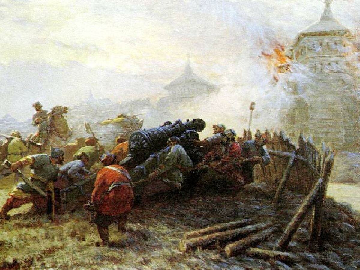 Русские войска под Казанью, 1552 год. Художник: Владимир Бодров