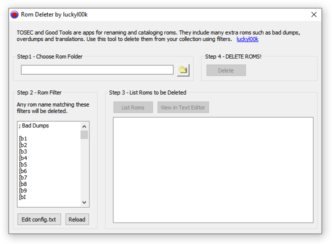 Внешний вид Rom Deleter