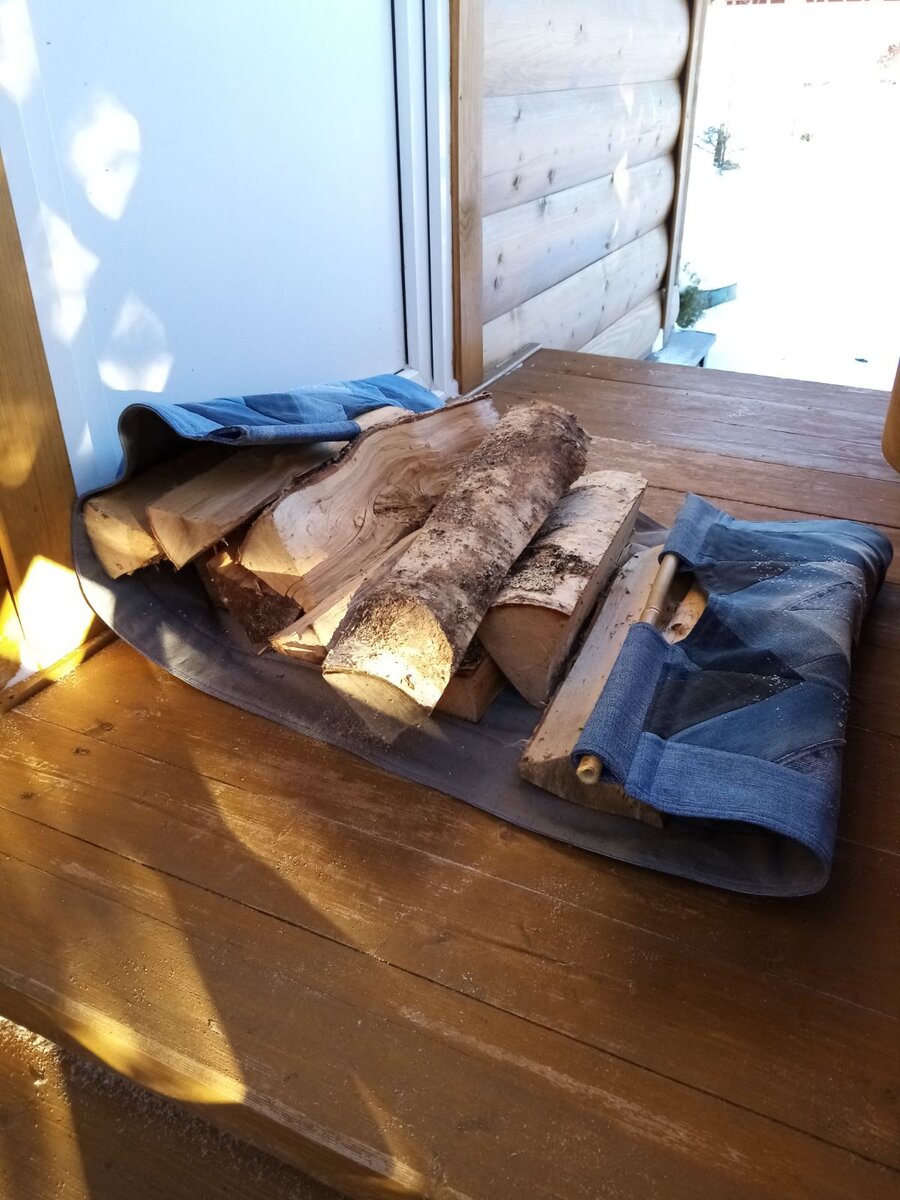 Михалыч, а также сумка для переноски дров от I-ri-na