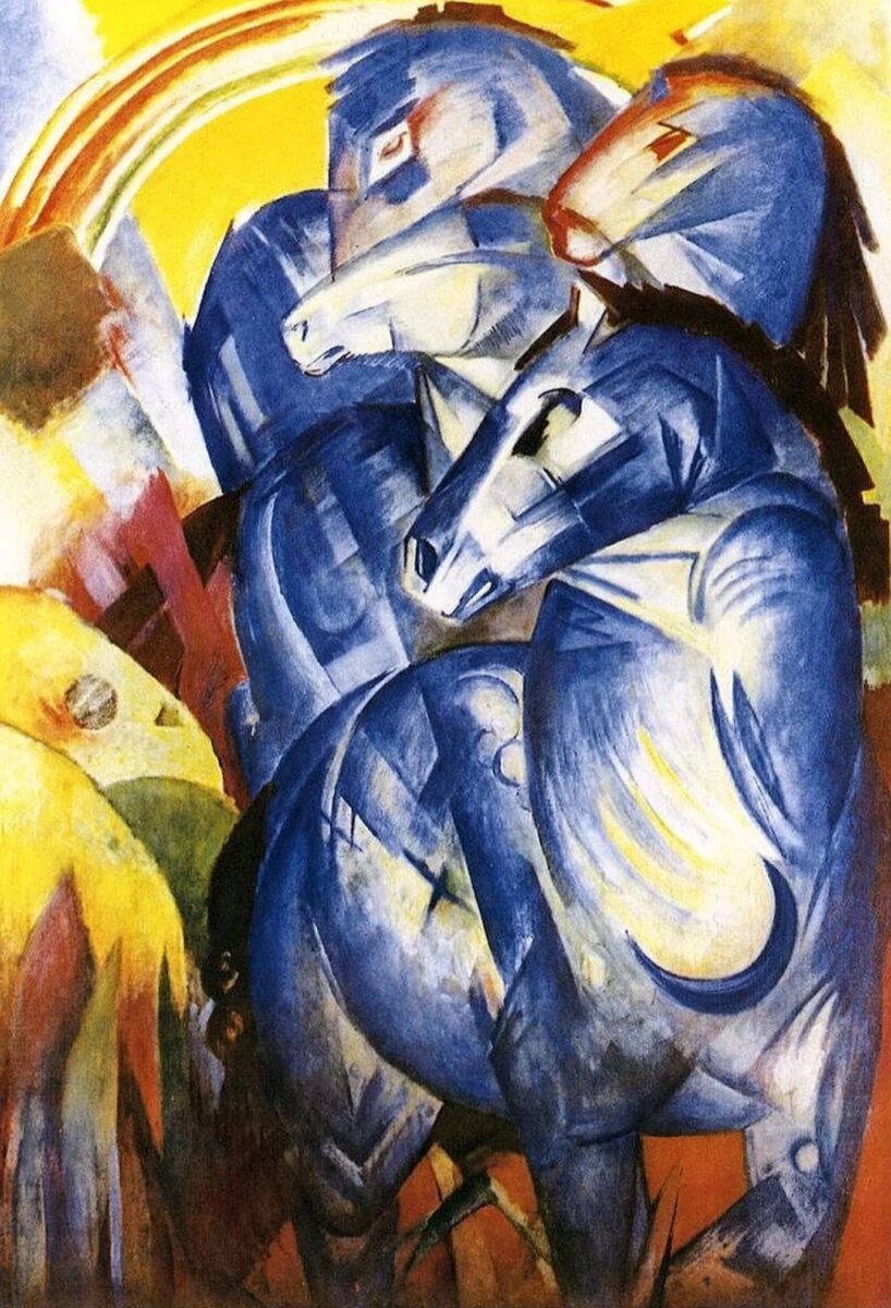 Франц Марк "Башня синих лошадей", 1913. Пропала в 1945.