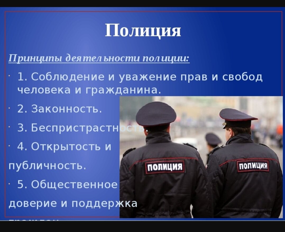 Задачи и система органов полиции