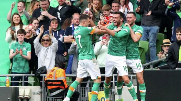    Футболисты сборной Ирландии© AFP 2022 / PAUL FAITH