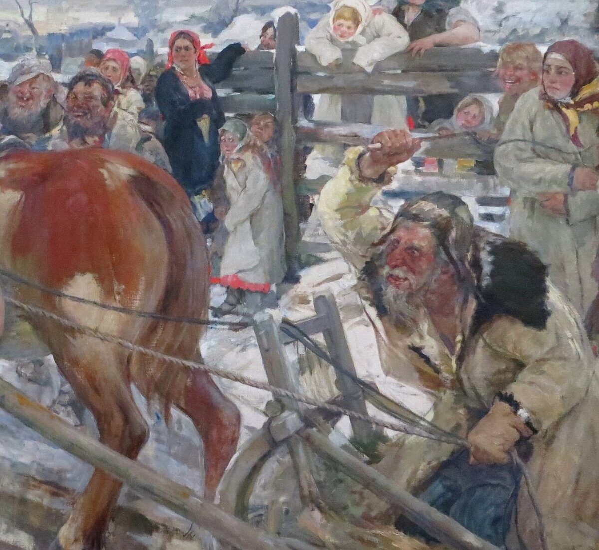 фрагмент полотна А.Бучкури "Вывод"