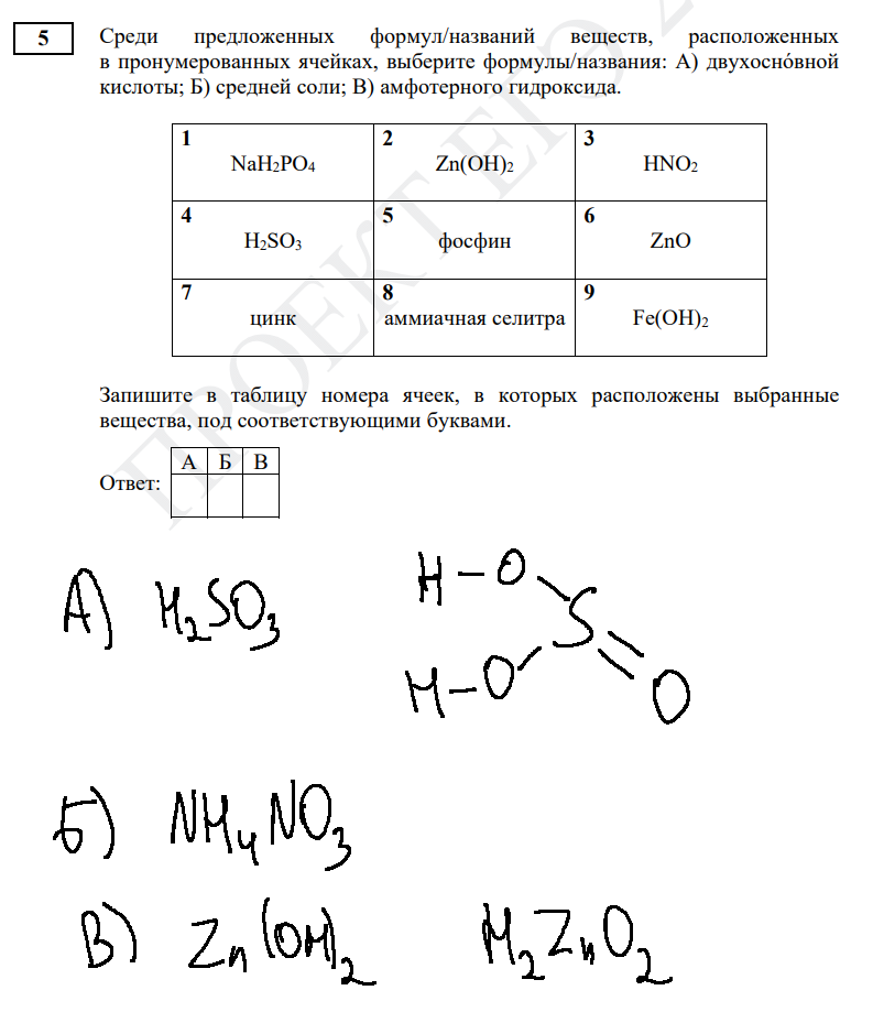 Демоверсия огэ химия 2024