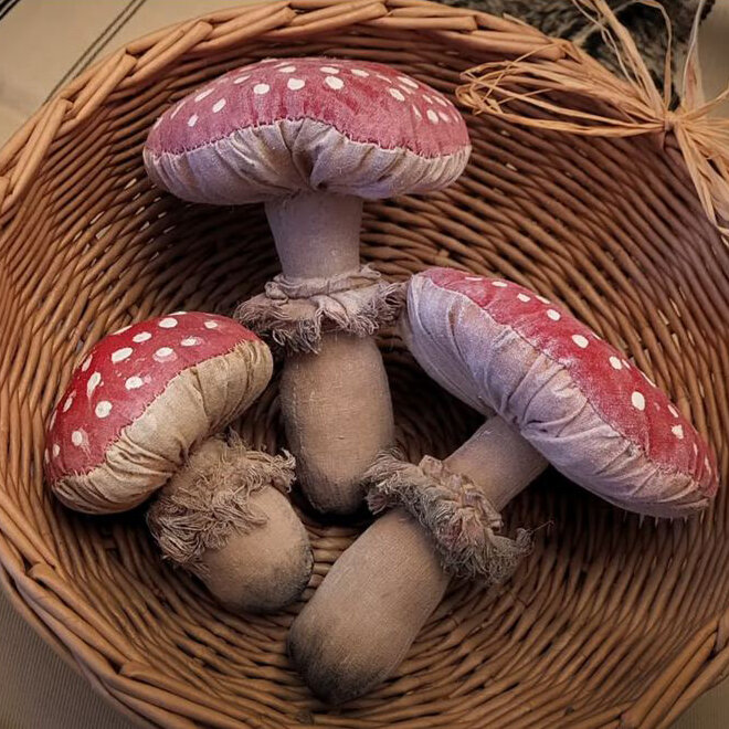 Как сшить гриб из ткани своими руками?