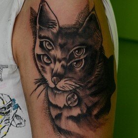 🐱Тату Кошка [Значение]🐱 для Женщин и Мужчин | TattooAssist