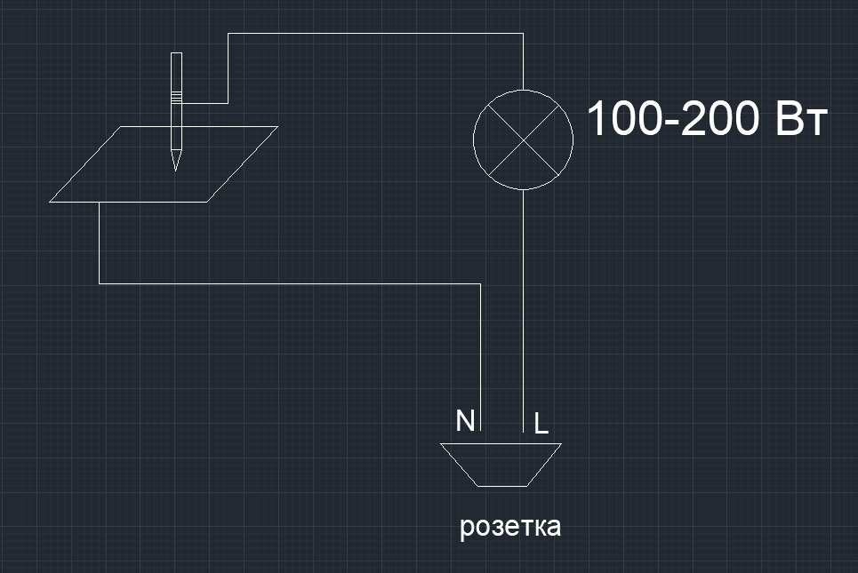 схемка на скорую руку в Autocade
