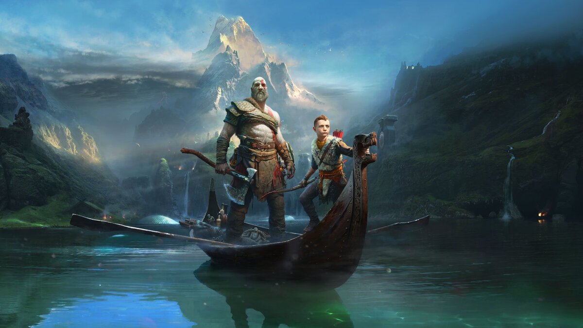 Мир новой God Of War действительно огромен и стилистически прекрсаен, большую роль в этом сыграло то что использована за основу была взята скандинавская мифология в которой было представлено целых 9 разнообразных миров.   