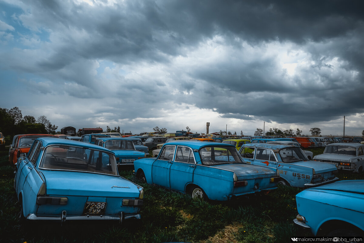 Кладбище автомобилей Черноусово Тульской