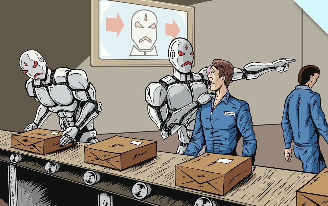 После замены роботами мест с низкой квалификацией, наступит очередь сотрудников со средней квалификацией.