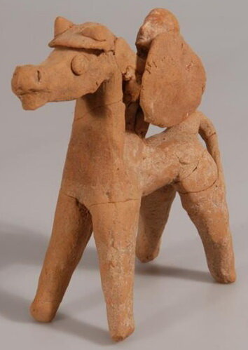 Глиняная фигурка иудейского божества-воителя (VIII-VII вв. до н.э.)