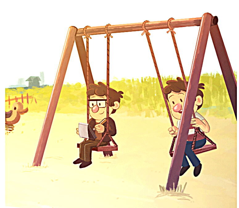 Листайте галерею, чтобы увидеть комикс целиком.