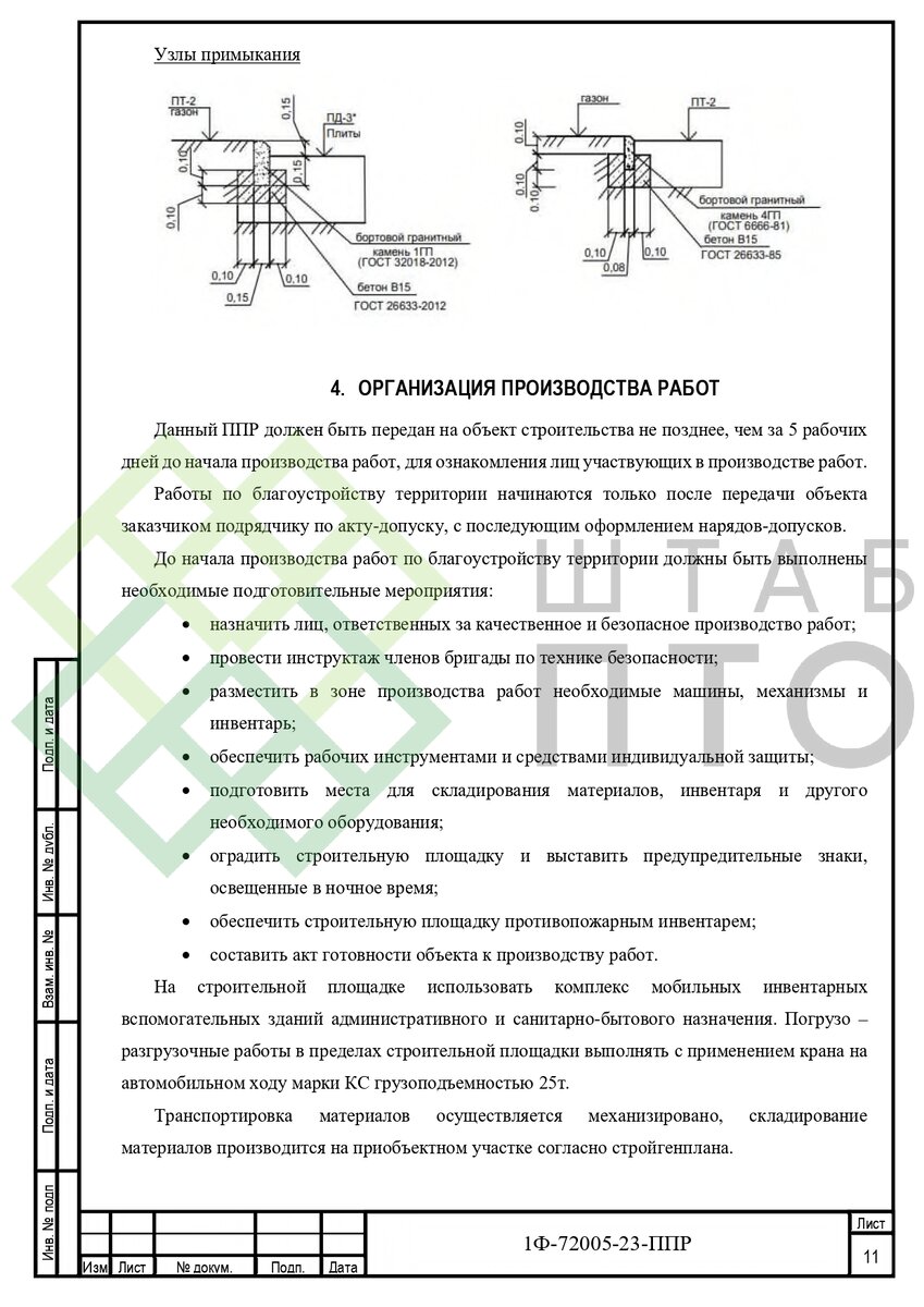 ППР на благоустройство территории ПАО «МЗИК» в г. Екатеринбург. Пример  работы. | ШТАБ ПТО | Разработка ППР, ИД, смет в строительстве | Дзен