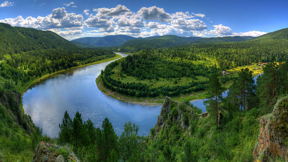 Фото сибирской местности.                                                 