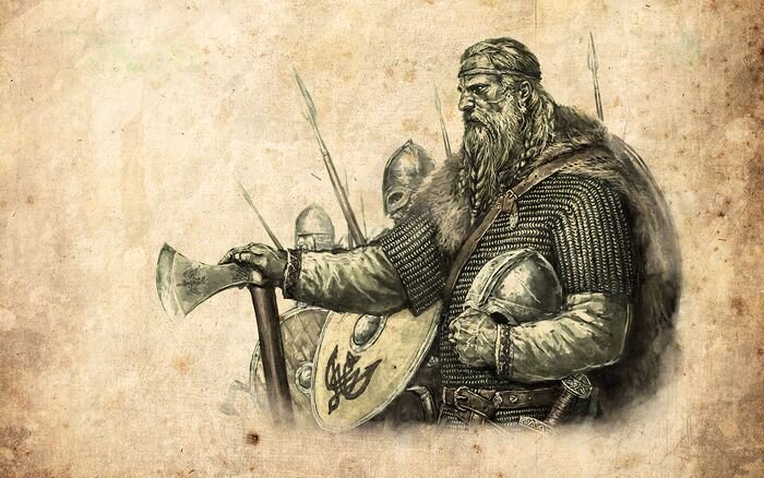   Древние викинги. Они были отличнымии морякам. Бесстрашными воинами и неутомимыми исследователями. Они жили в Норвегии, Дании и Швецарии и часто плавали в другие страны.