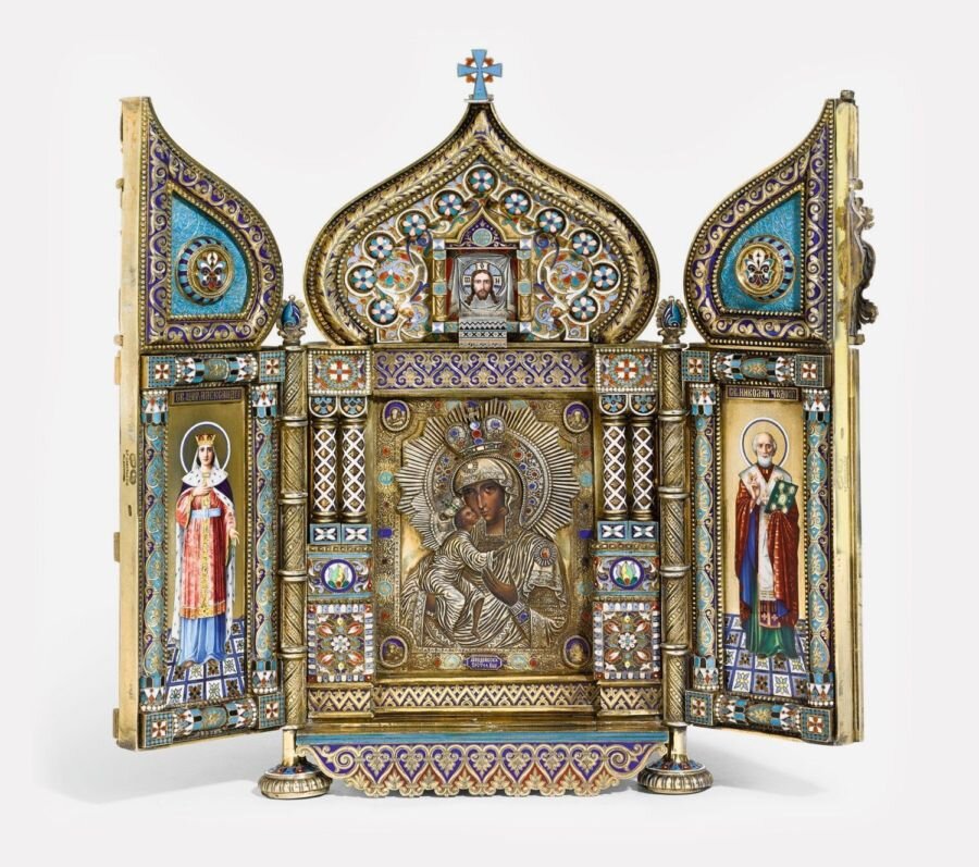 Братья Савельевы сделали триптих к бракосочетанию императора Николая II и Александры Федоровны.