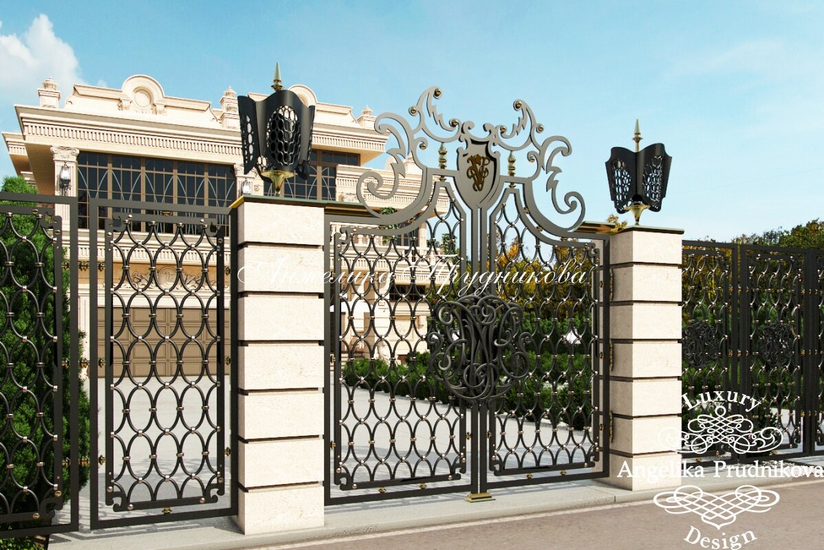 На фото: Дизайн экстерьера дома в КП «Millenium Park»