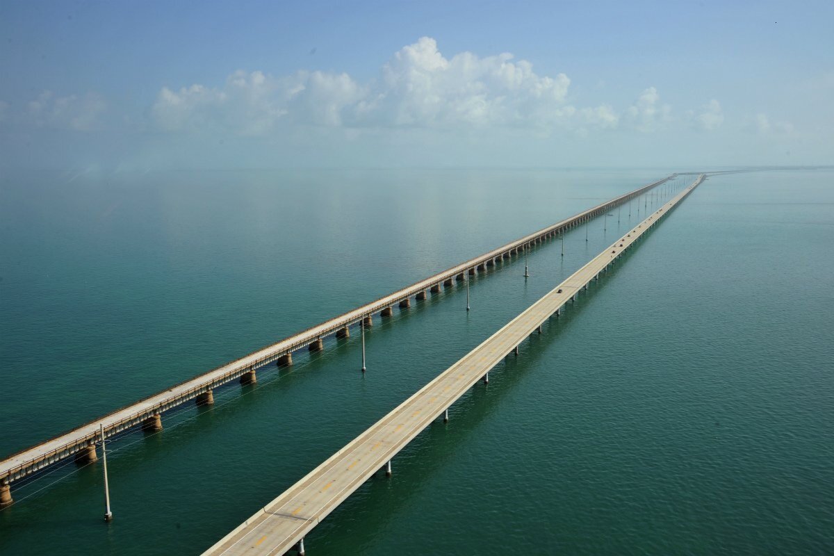 Шоссе Overseas. Мост между островами архипелага Florida keys