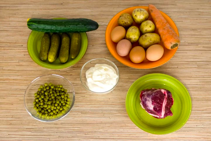 Мой набор для оливье