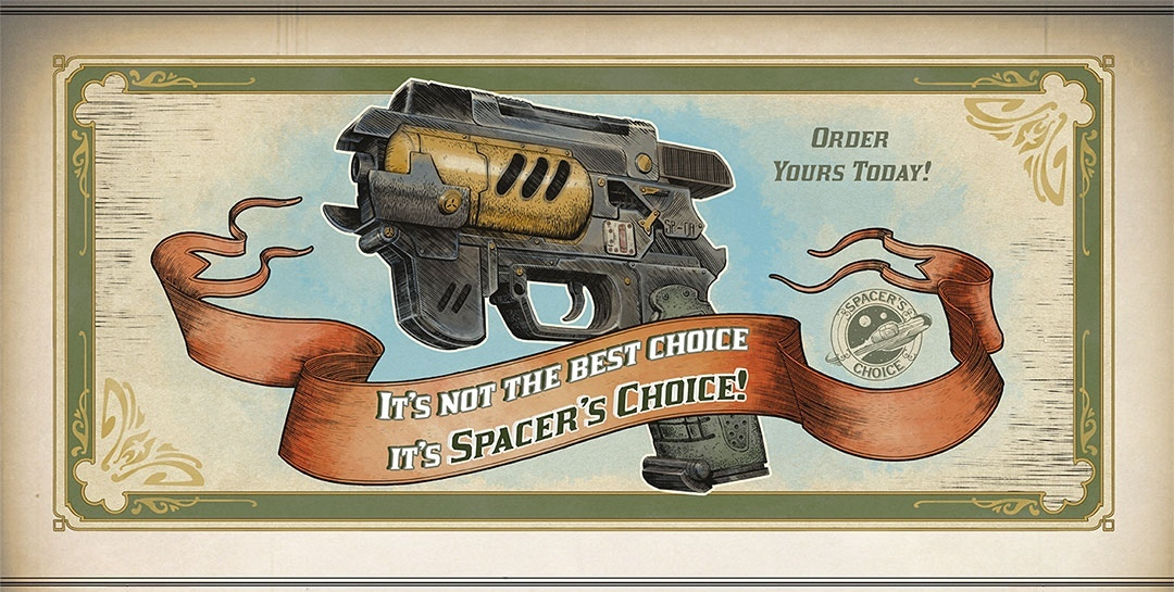 А тут мы видим надпись: "IT'S NOT THE BEST CHOICE IT'S SPACER'S CHOICE!", что означает "ЭТО НЕ ЛУЧШИЙ ВЫБОР, ЭТО ВЫБОР РАСПОРКИ!"