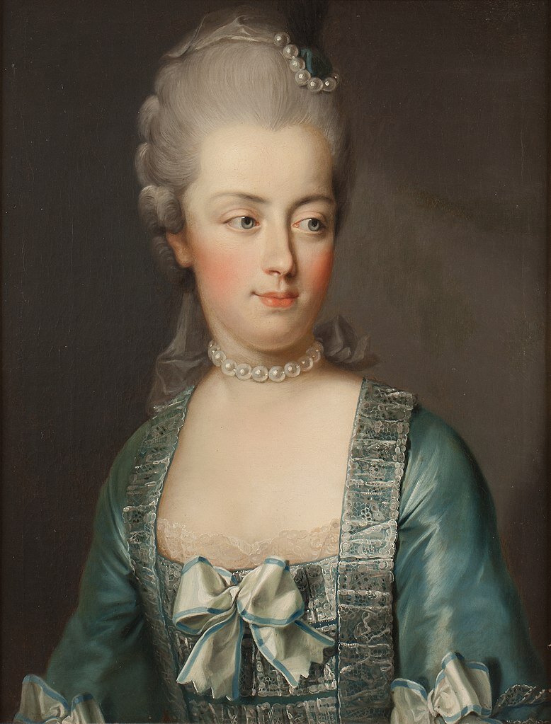 Мария Антуанетта, Йозеф Хикель, 1773-74, из коллекции Национального музея изобразительных искусств (Стокгольм)