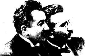 Создатели первого киноаппарата — братья Огюст и Луи Люмьер