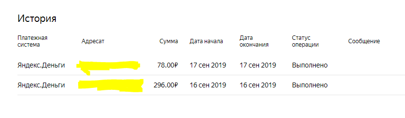 Скрин первых выплат с Яндекс Дзен :)