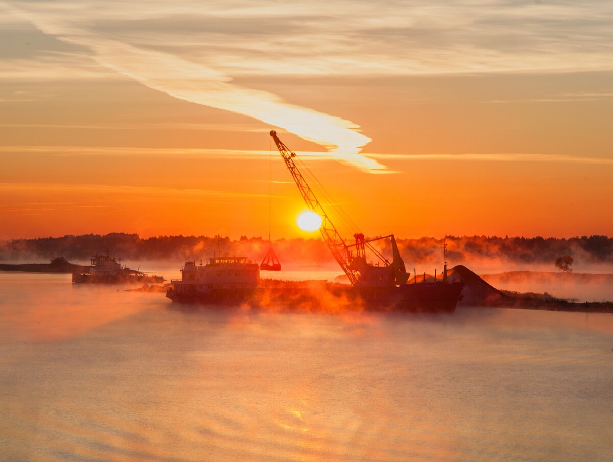Вот так выглядело по дороге Московское море