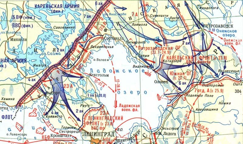 Фронт в 1941 году карта