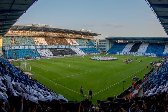 Предматчевый перформанс "Арминии"