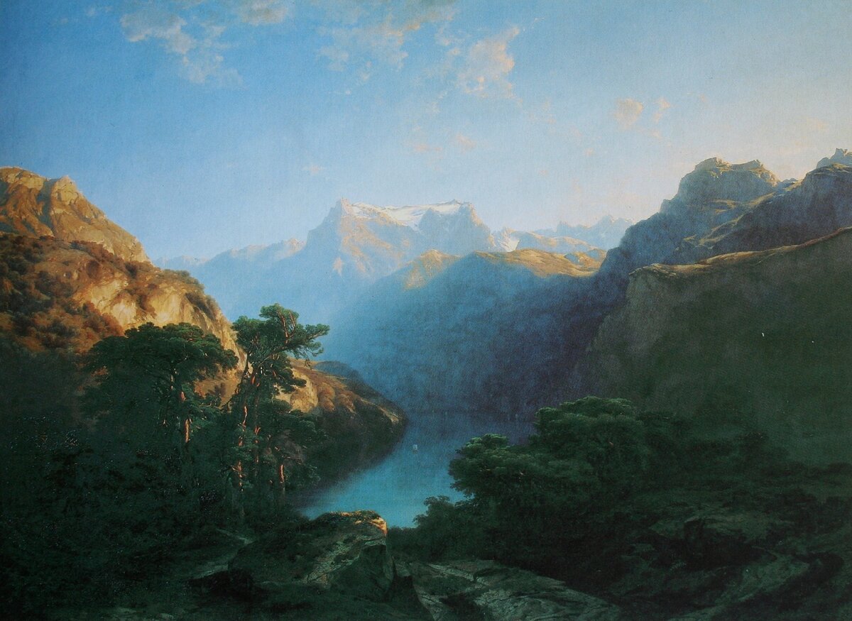 Александр Калам. Фирвальдштеттское озеро (1849)