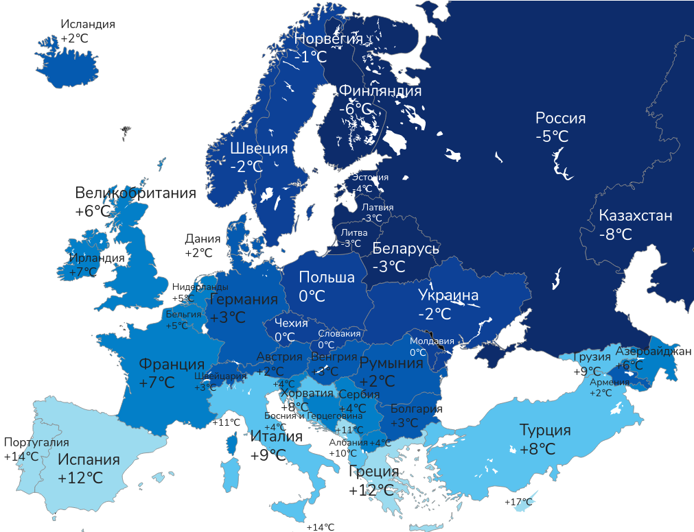 Средняя температура европы. Средняя температура в Европе зимой. Карта температуры зимой в Европе. Карта зимних температур Европы. Средняя температура января в Европе.