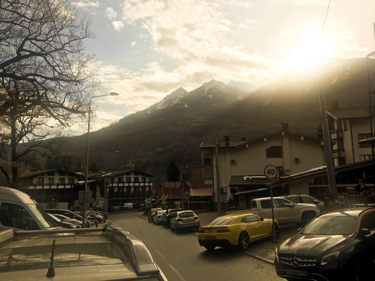 Утро в Красной Поляне