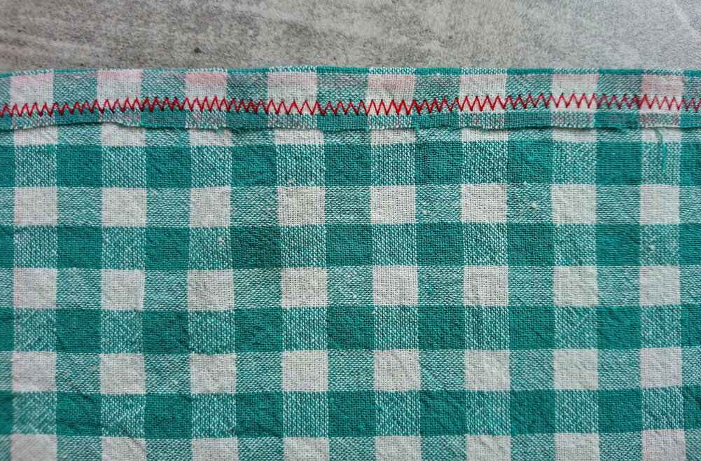 Обработанный верхний/нижний край изделия