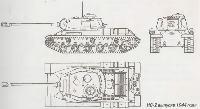 Танк ис 2 чертеж