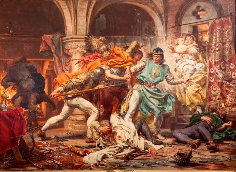 Смерть Пшемысла II. Худ. Ян Матейко (1875)
