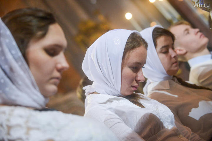  Рождество Христово в храме Христа Спасителя. / Фото: Александр Казаков, «Вечерняя Москва»