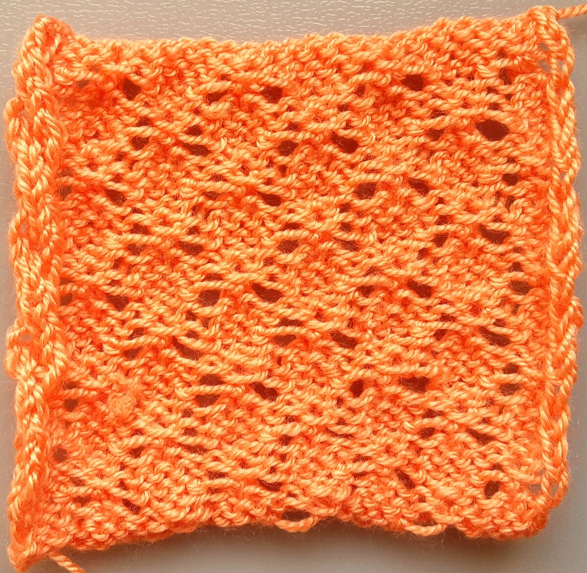 Изнаночная сторона узора.