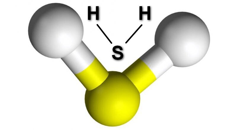 Молекула сероводорода