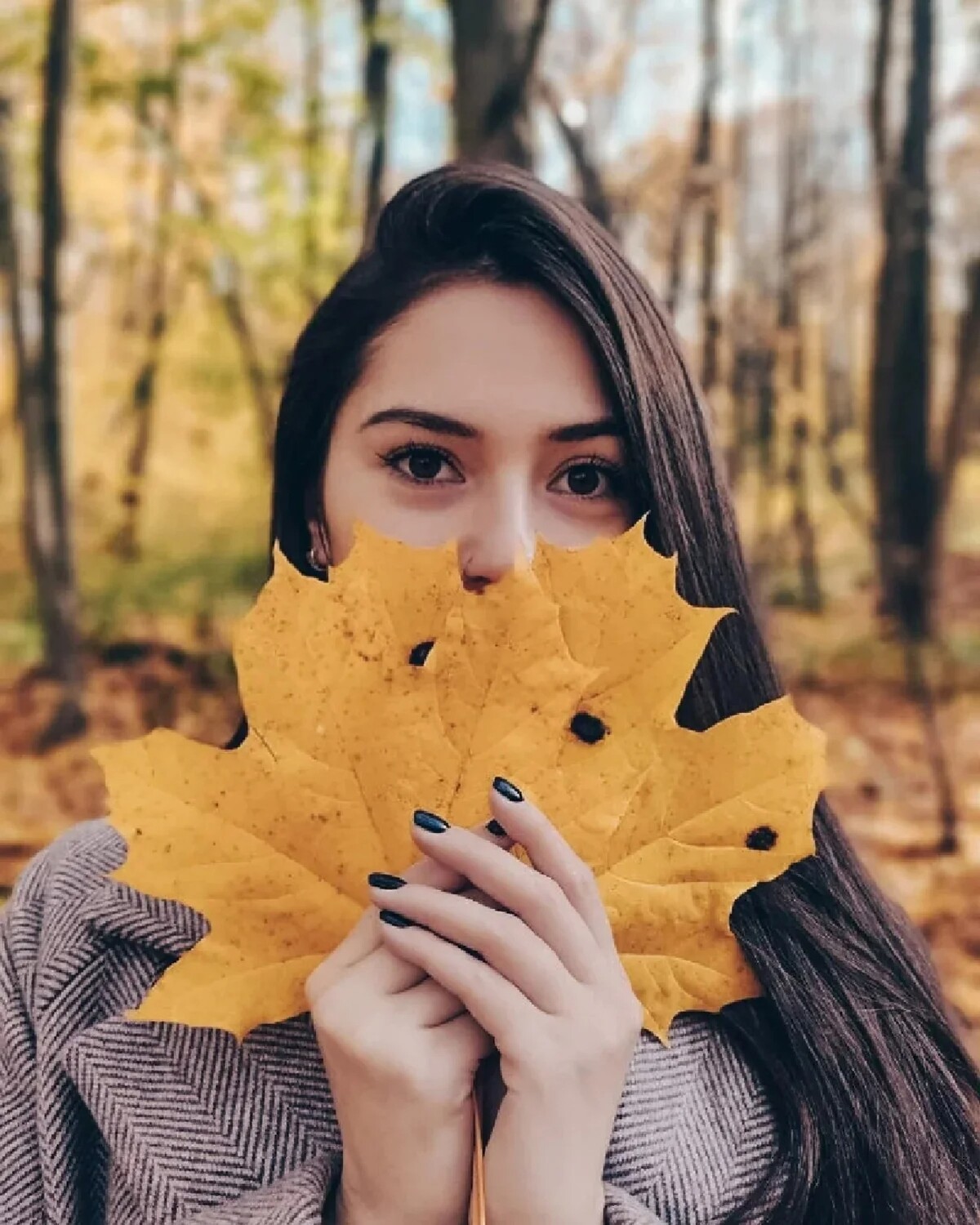 осенние фотографии девушек для инстаграма