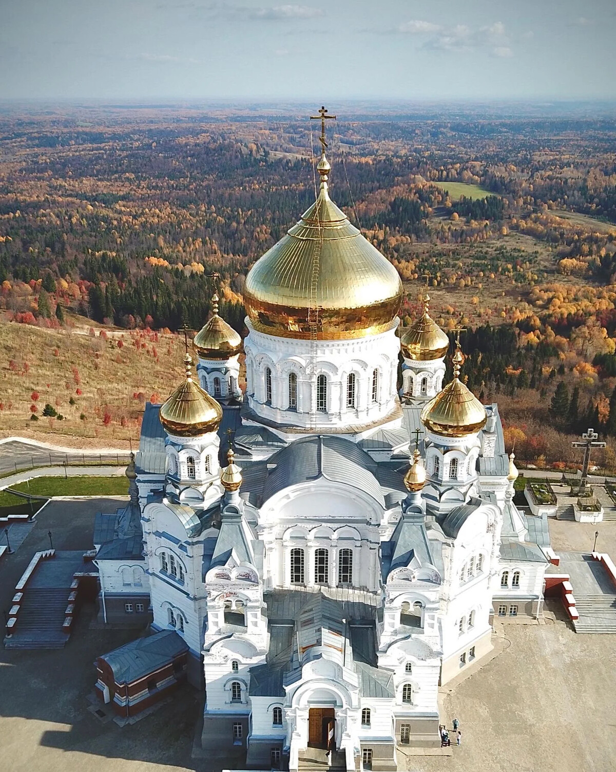 Белогорский монастырь Кунгурский район зимой