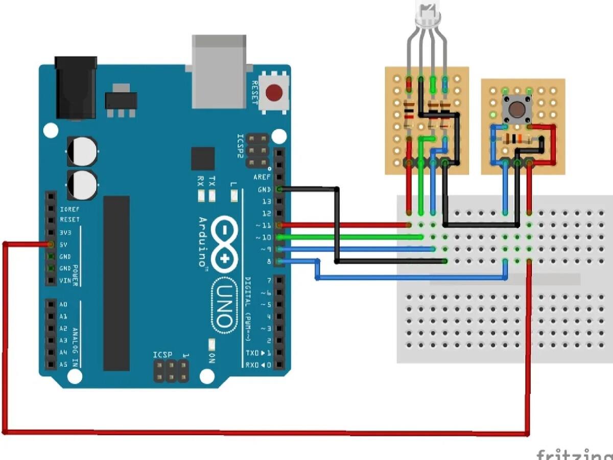 Подключение кнопки к ардуино схема