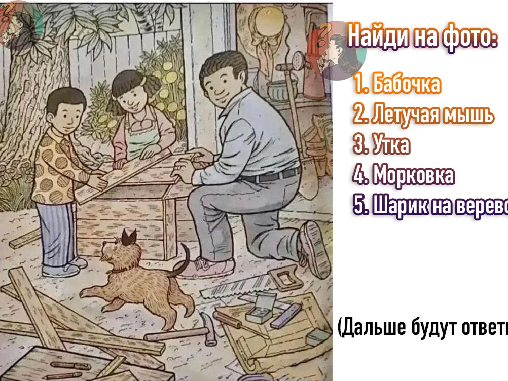 Японский тест на деменцию картинка бабочка летучая мышь утка