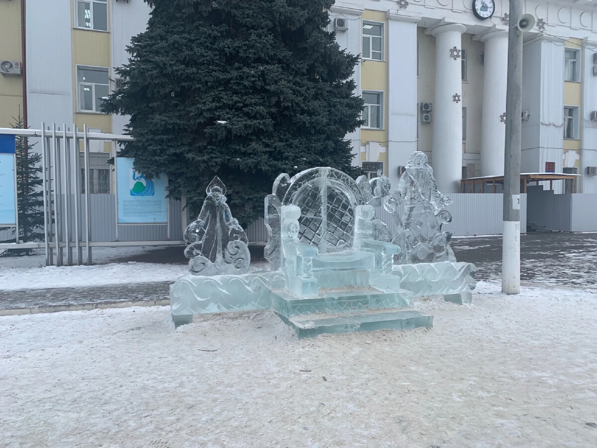 самарская набережная зимой