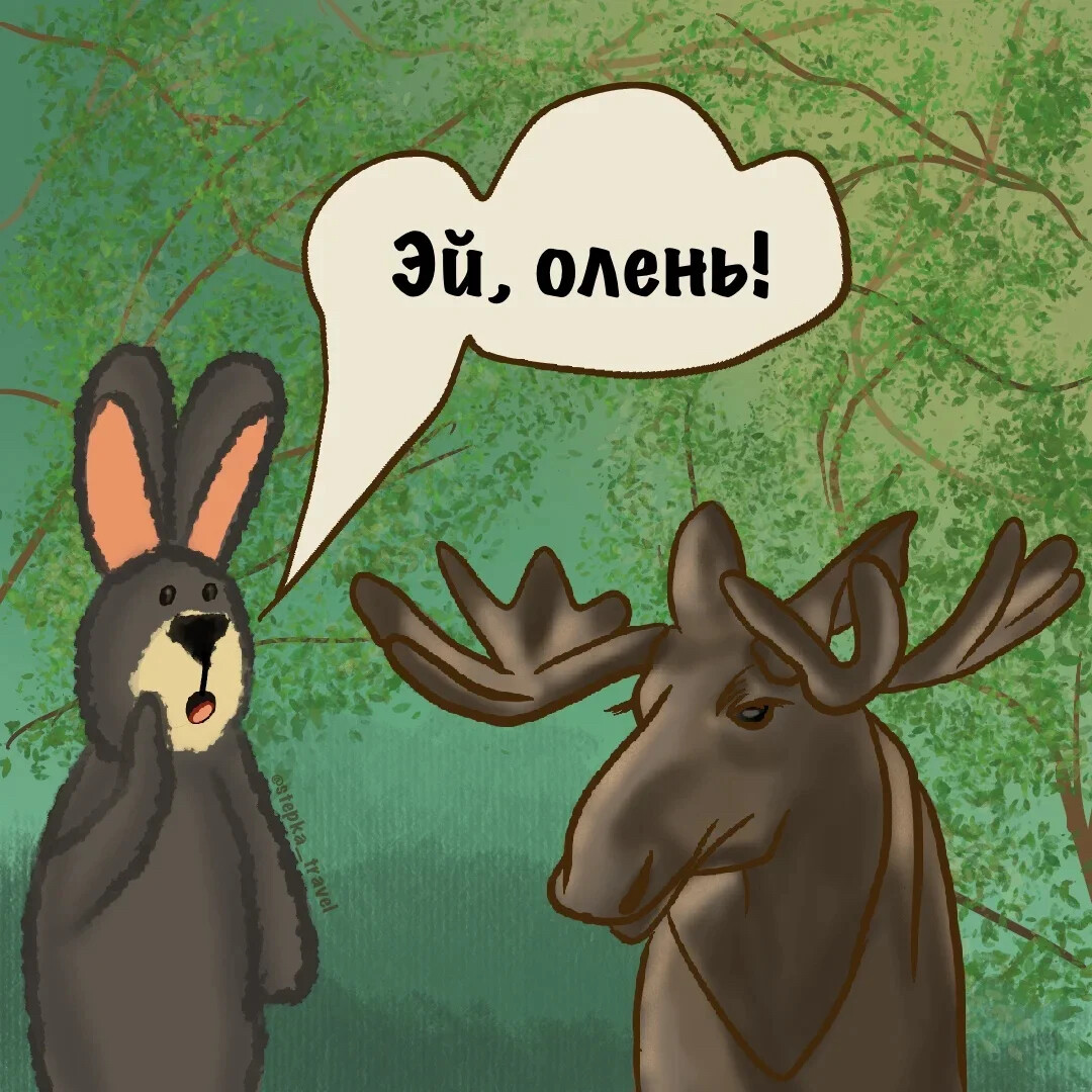 Лось картинка прикол