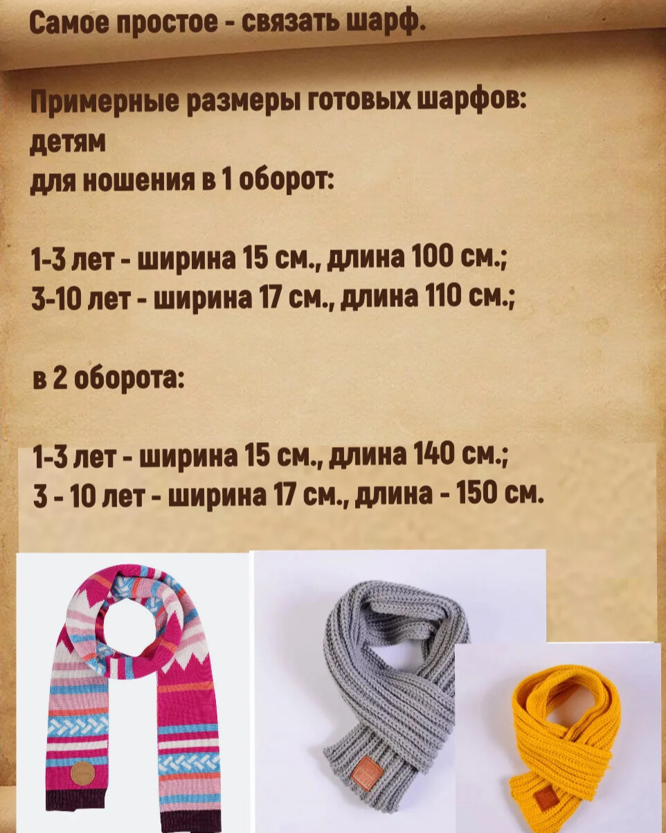 Детский снуд спицами: схема для начинающих
